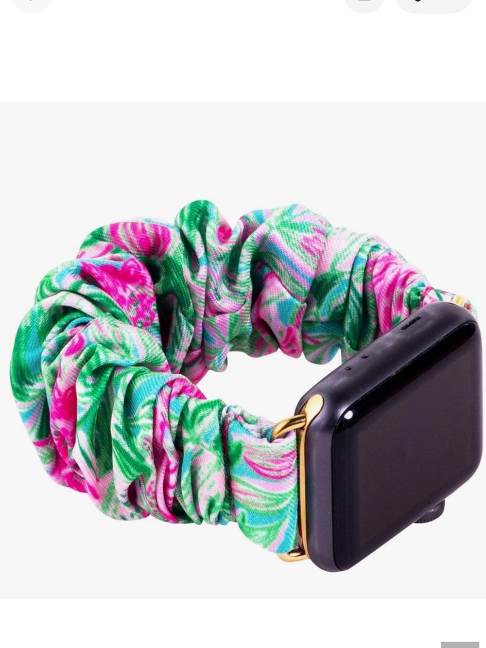 * Lilly Pulitzer Scrunchie-style Floral Apple Watch Band 38MM 40MM series 1-6
